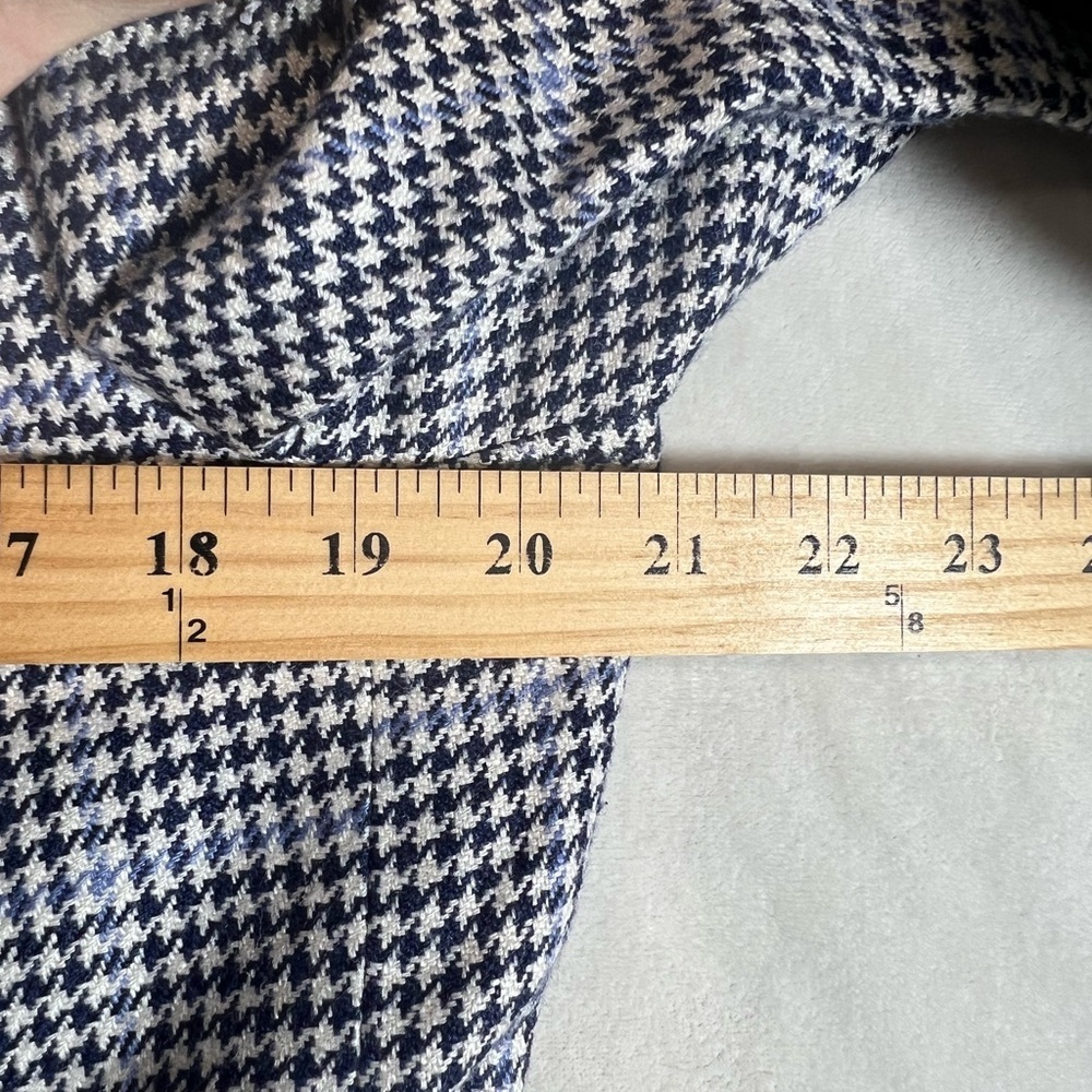 Ralph Lauren Purple Label 40R Silk Linen Houndstooth Ticket Pocket Sport Coat - Picture 8 of 16